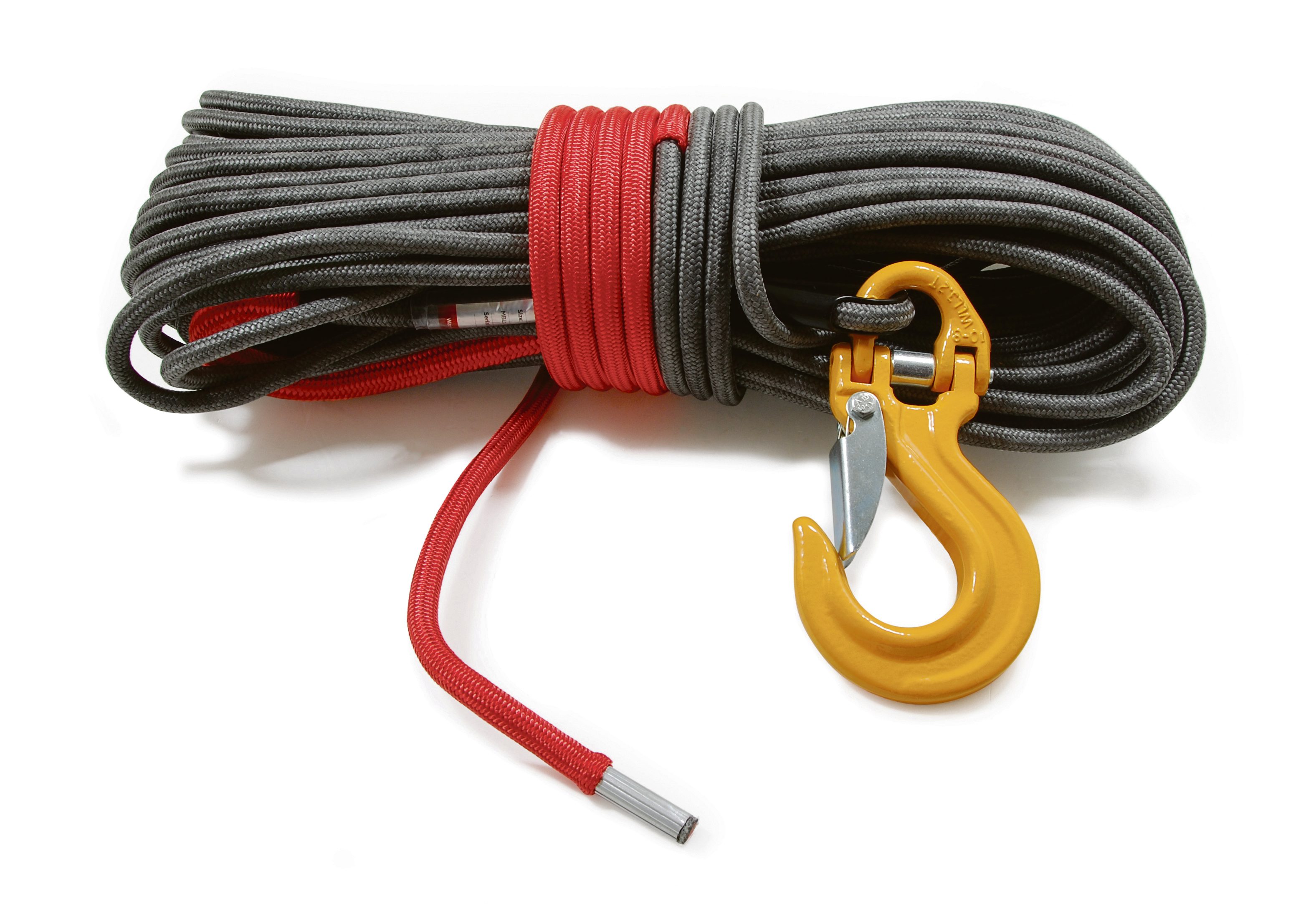 Syntetisk tau Warrior Winches Armortek Extreme, komplett med kaus og krok 9mm x 38m – maks 8200kg
