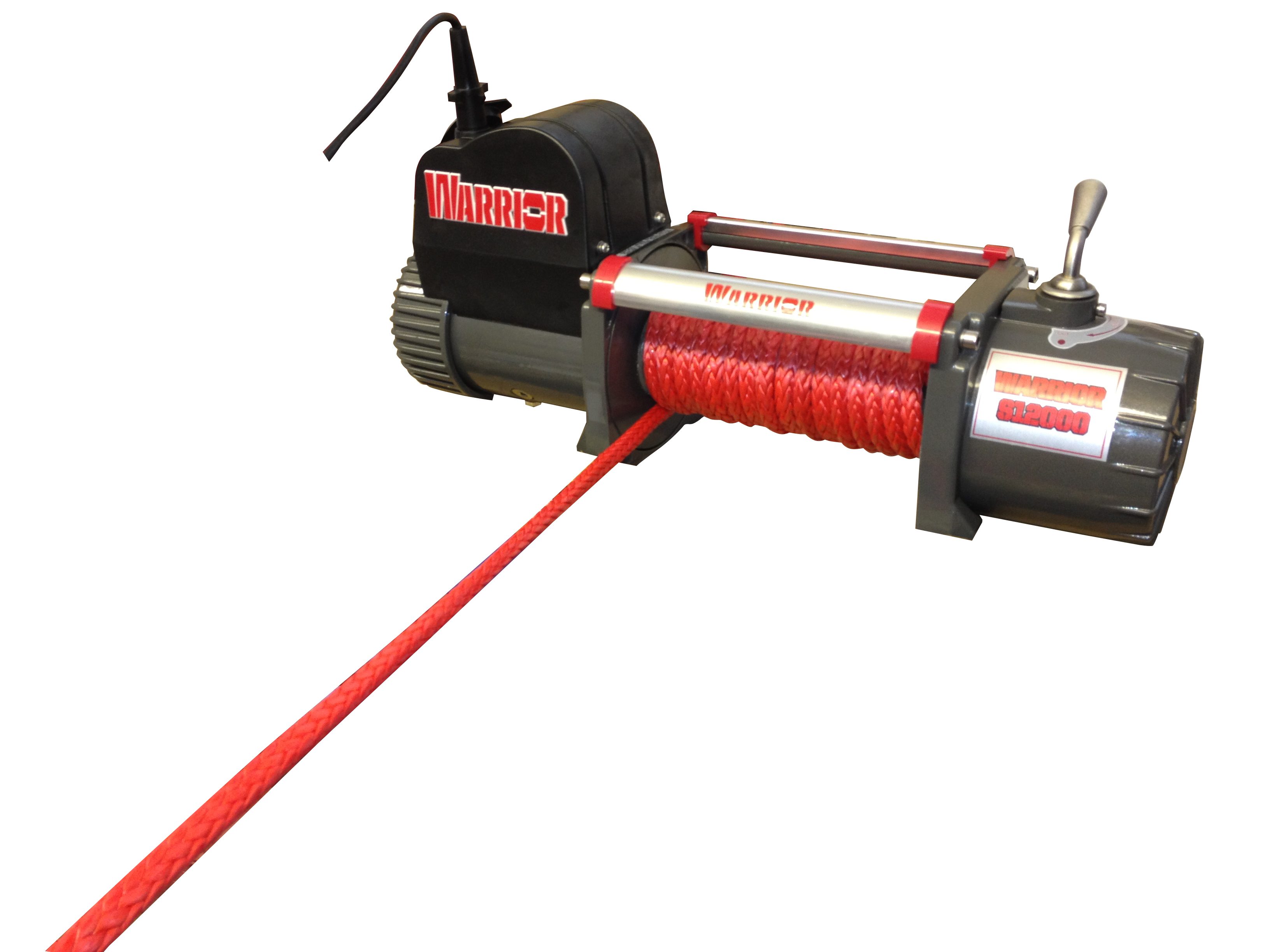 Syntetisk lina Warrior Winches Armortek Syntetlina, komplett med kaus och krok 11mm - max 13700kg, 30m - 4