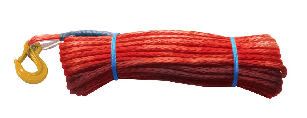 Warrior Winches Armortek Synthetic Rope, 9.5mm x 30m, Max 10,900kg, Complete with Thimble and Hook - 2
