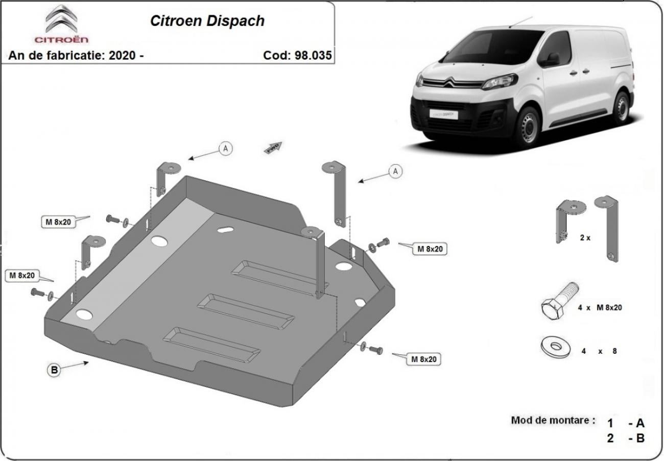 Bundplade Stål AdBlue | Citroën Dispatch (2020-2026) - 3