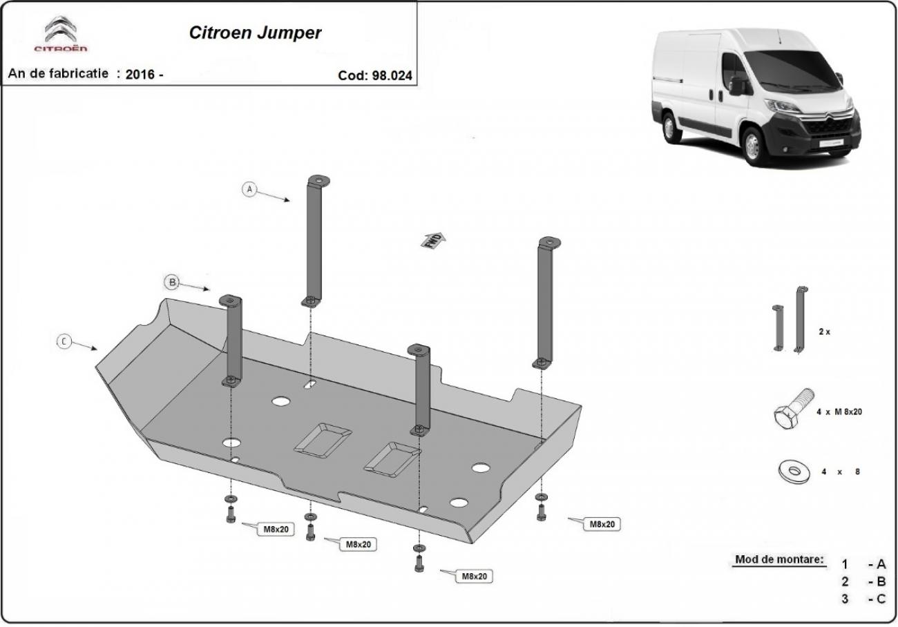 Hasplåt Stål AdBlue | Citroën Jumper (2016-2026) - 3