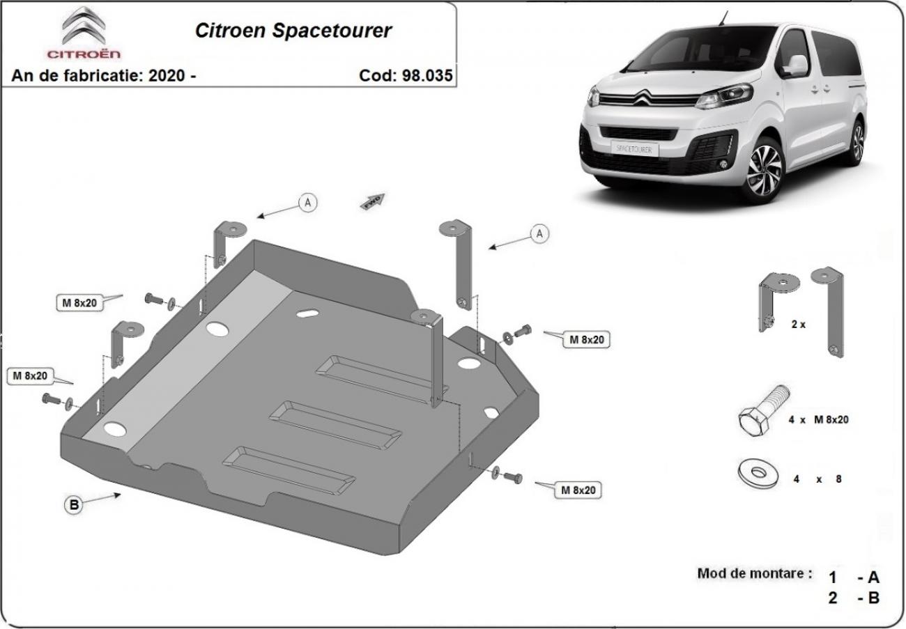Pohjapanssari Teräs AdBlue | Citroën Spacetourer (2020-2026) - 3