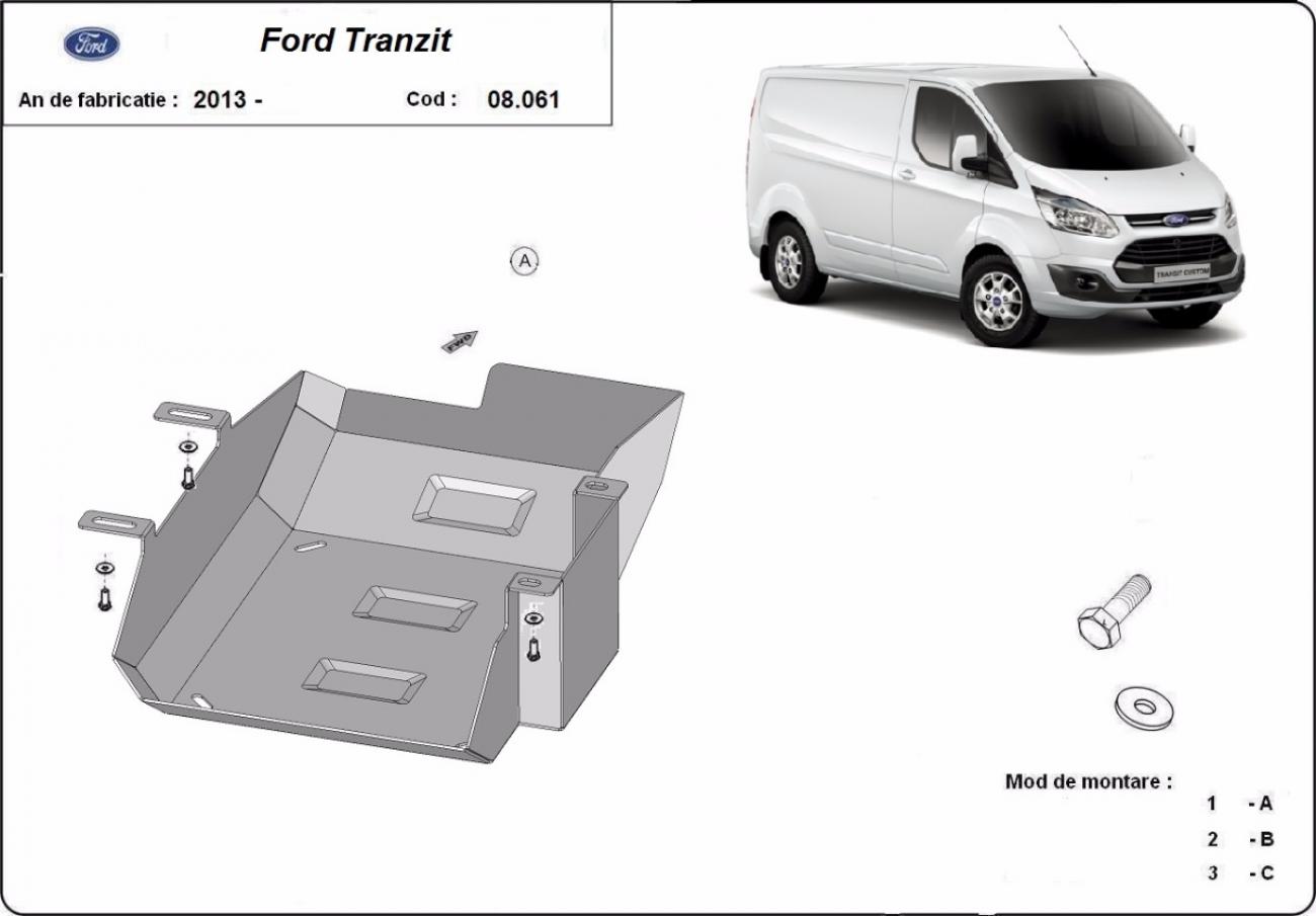Hasplåt Stål AdBlue | Ford Transit Custom (2013-2019) - 3