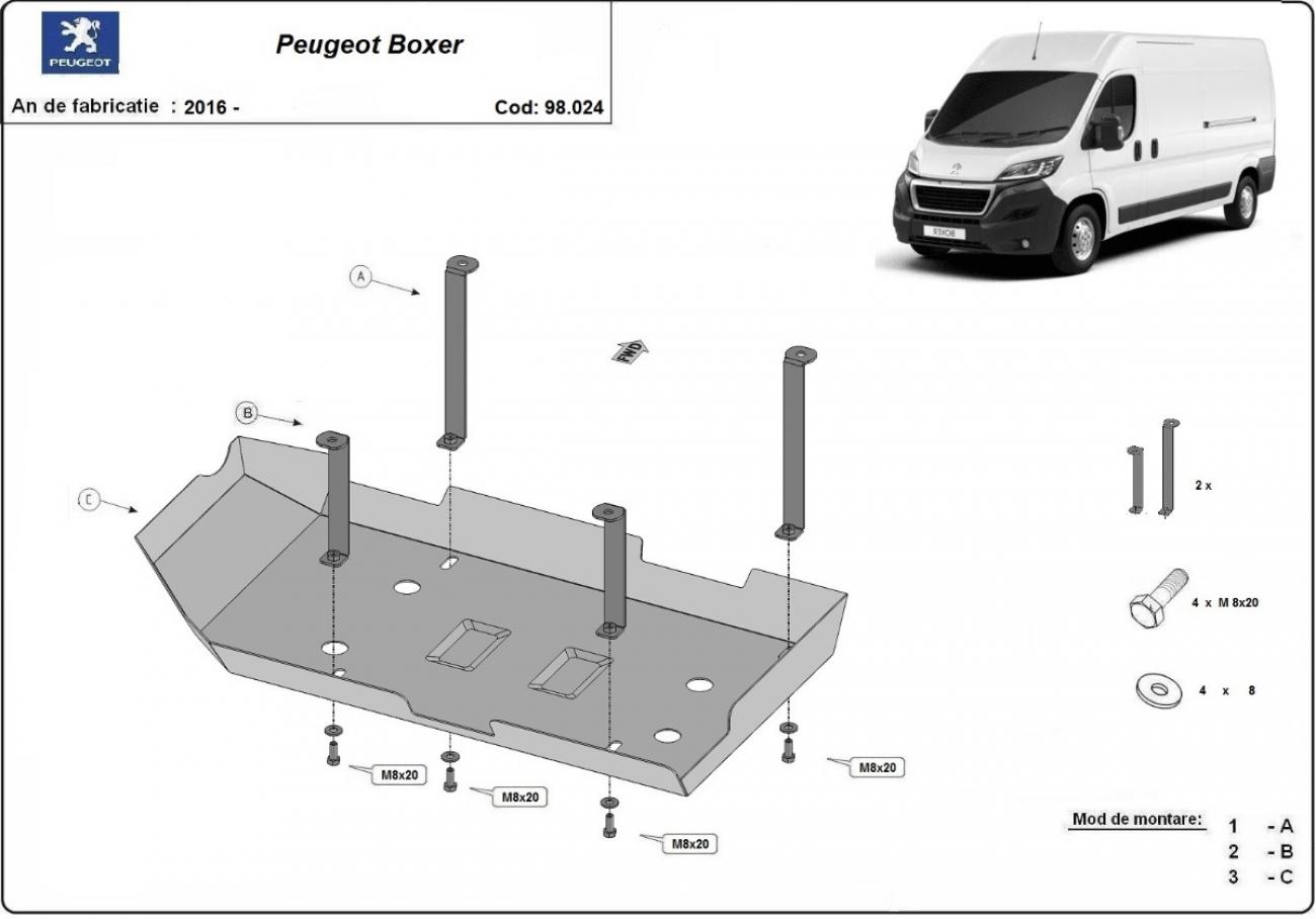 Bunnplate Stål AdBlue | Peugeot Boxer (2016-2026) - 3