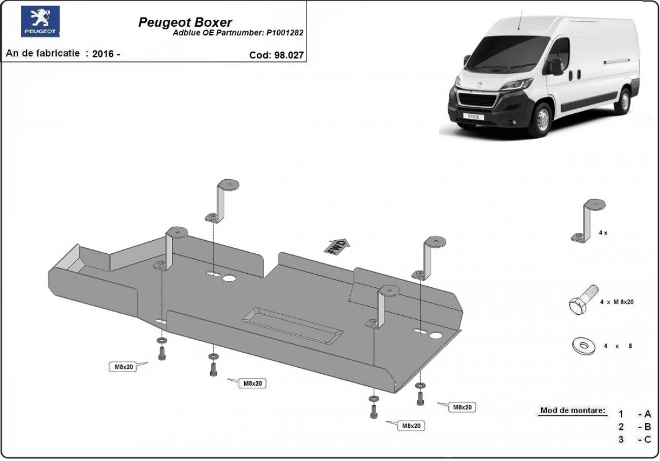 Hasplåt Stål AdBlue | Peugeot Boxer P1001282 (2016-2026) - 3