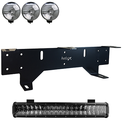 Brakett til 3 ekstralys og 1 LED-Bar