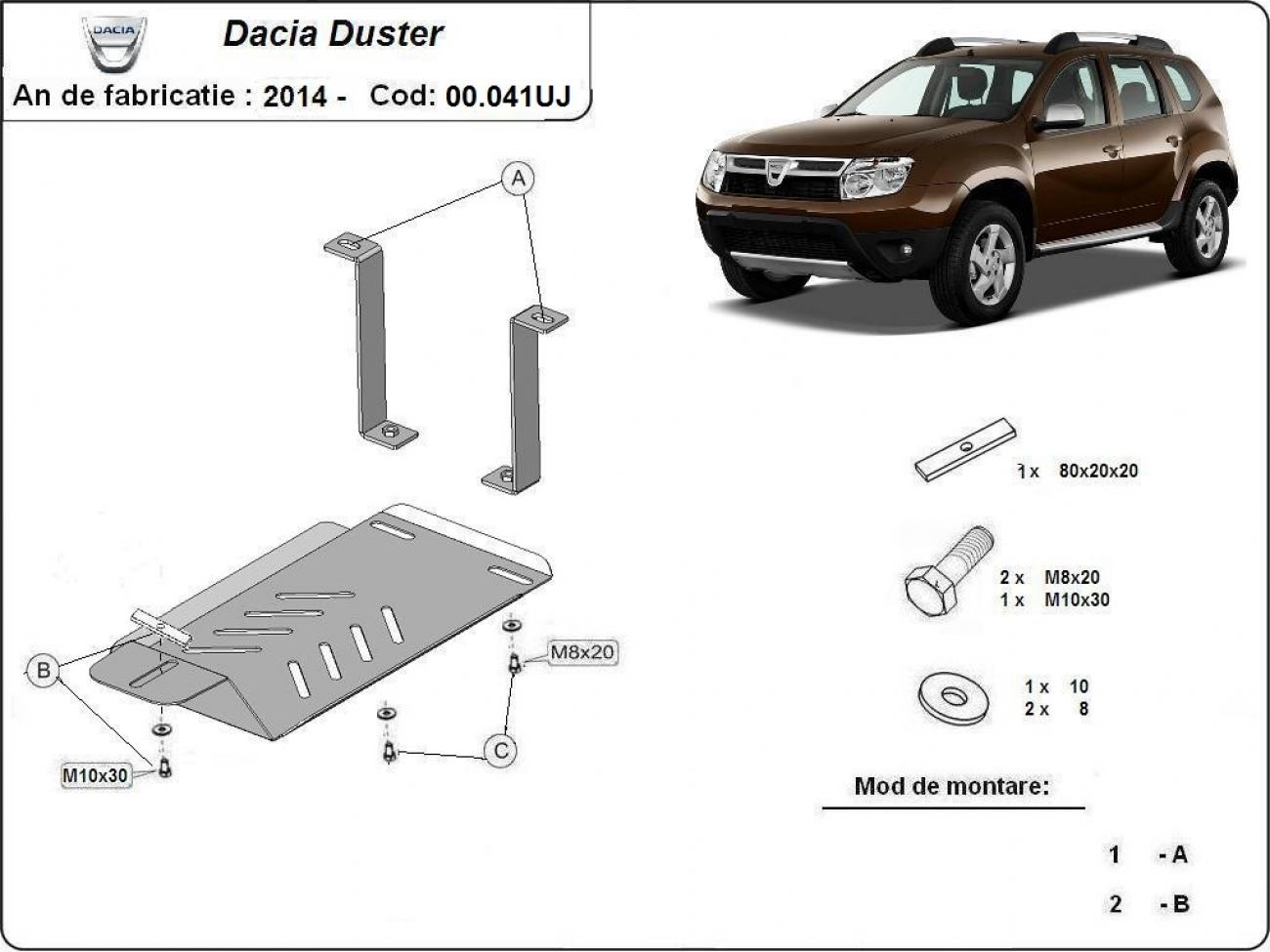 Pohjapanssari Aluminium Differentiaali | Dacia Duster 4x4 (2014-2024) - 3