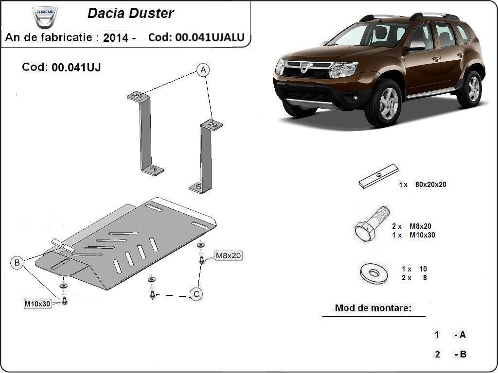 Protection inférieure Aluminium Differential | Dacia Duster 4x4 (2014-2024) - 3