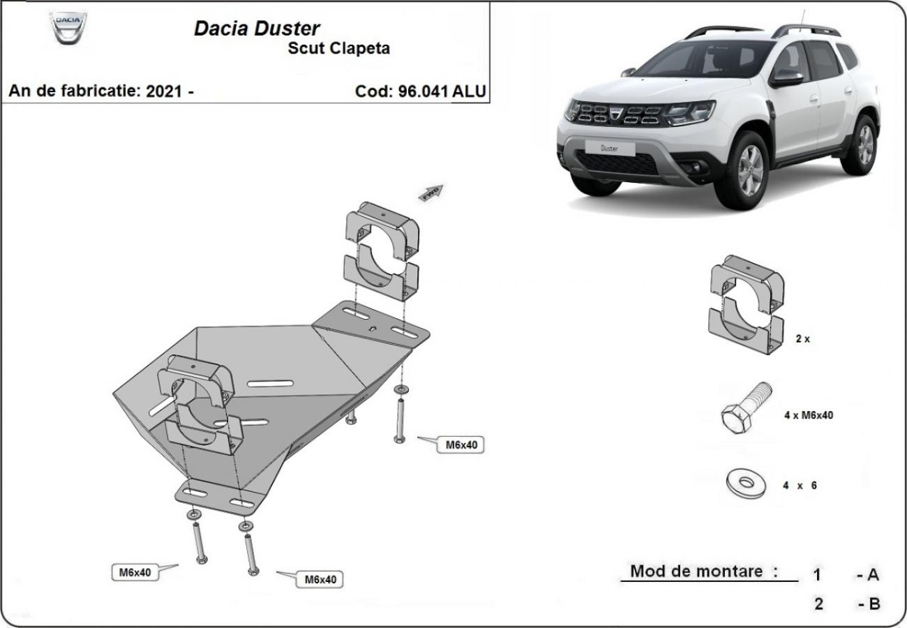 Bundplade Aluminium EGR-ventil | Dacia Duster (2021-2024) - 3