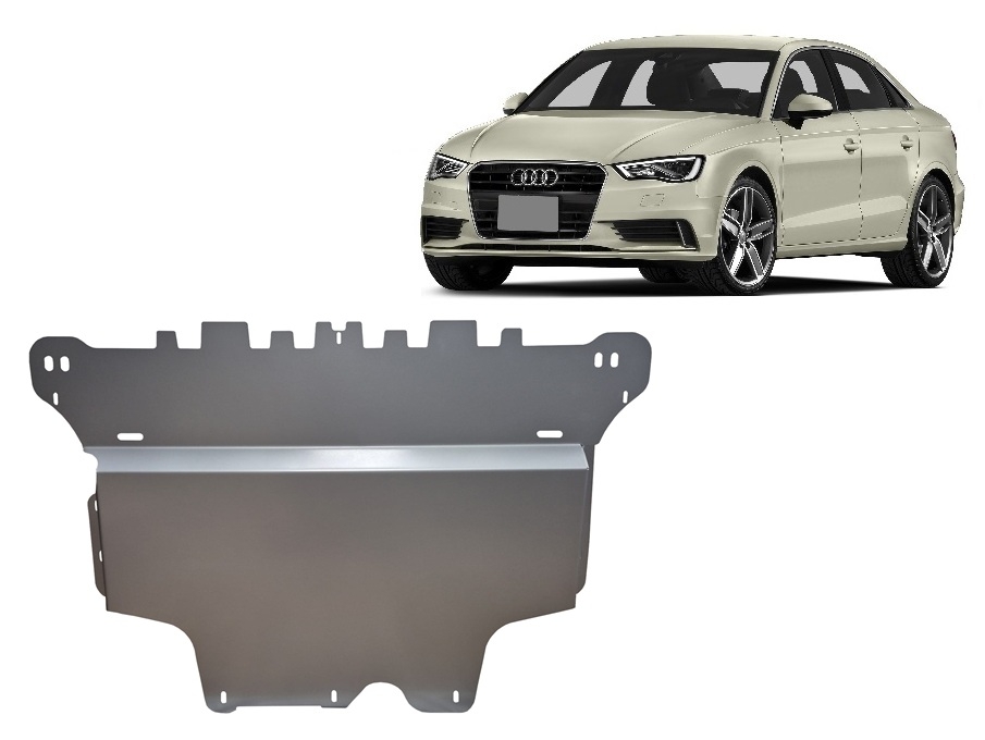 Hasplåt Aluminium Motor+ | Audi A3 (2012-2020) - 2