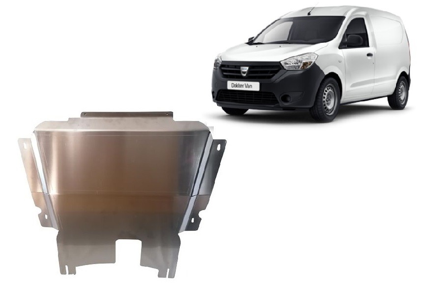 Protezione inferiore in alluminio Motore+ | Dacia Dokker (2012-2026) - 2