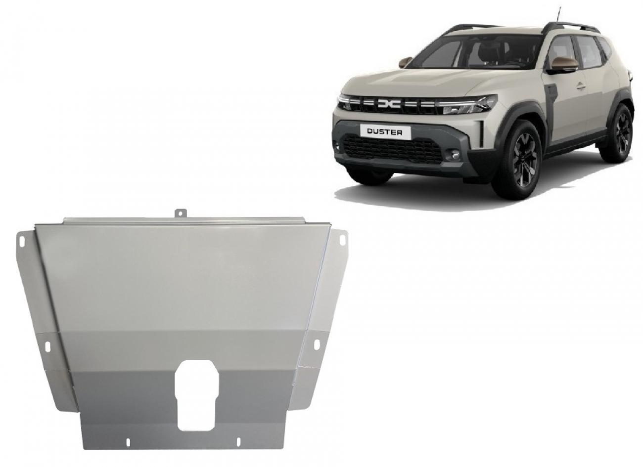 Bundplade Aluminium Motor+ | Dacia Duster - 4x2 +4x4 (2024-2026) - 2