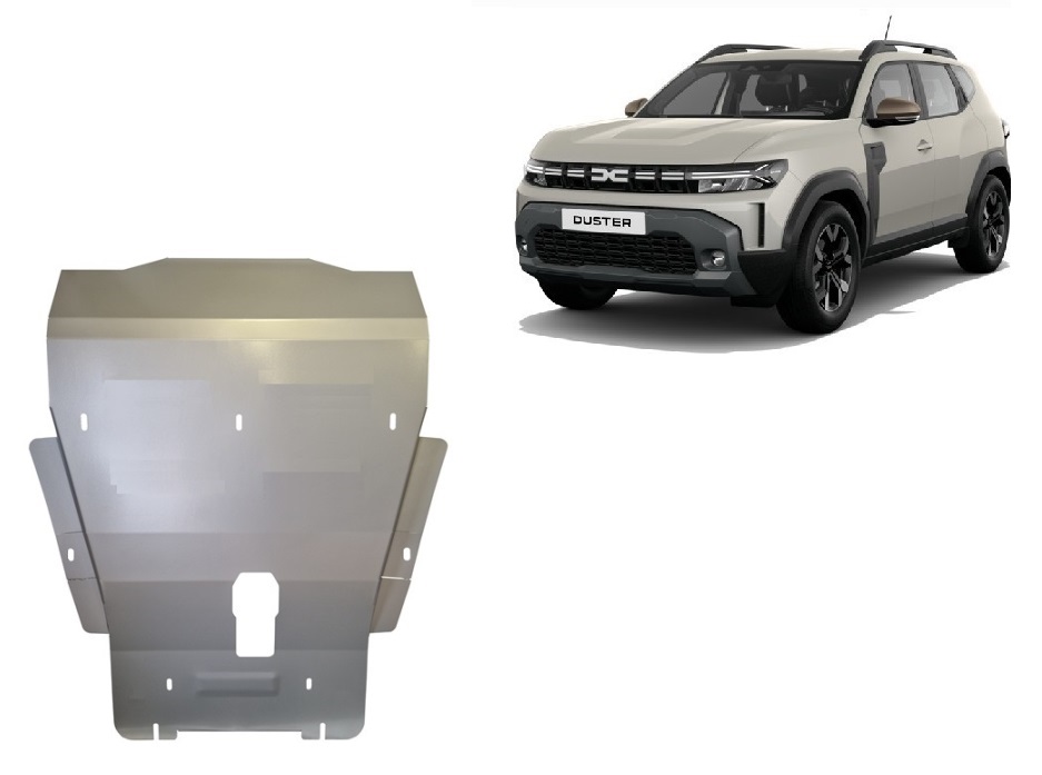 Aluminium beschermplaat Motor+ | Dacia Duster- 4x4 (2024-2026) - 2