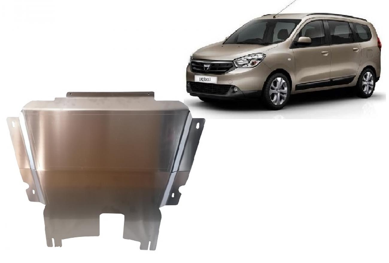 Hasplåt Aluminium Motor+ | Dacia Lodgy (2012-2026) - 2