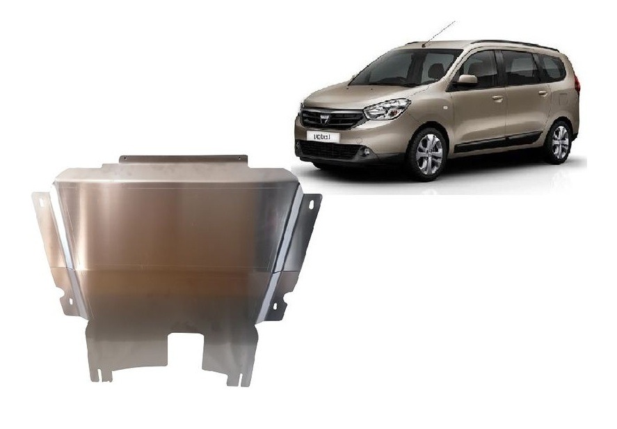 Protection inférieure en aluminium Moteur+ | Dacia Lodgy (2012-2026) - 2
