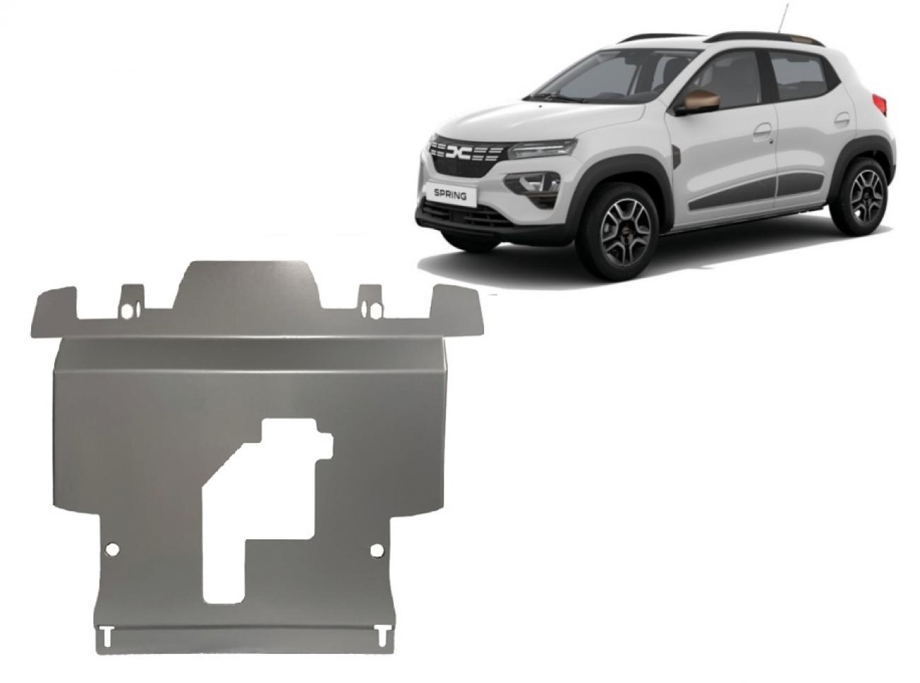 Hasplåt Aluminium Motor+ | Dacia Spring Extreme (2023-2026) - 2