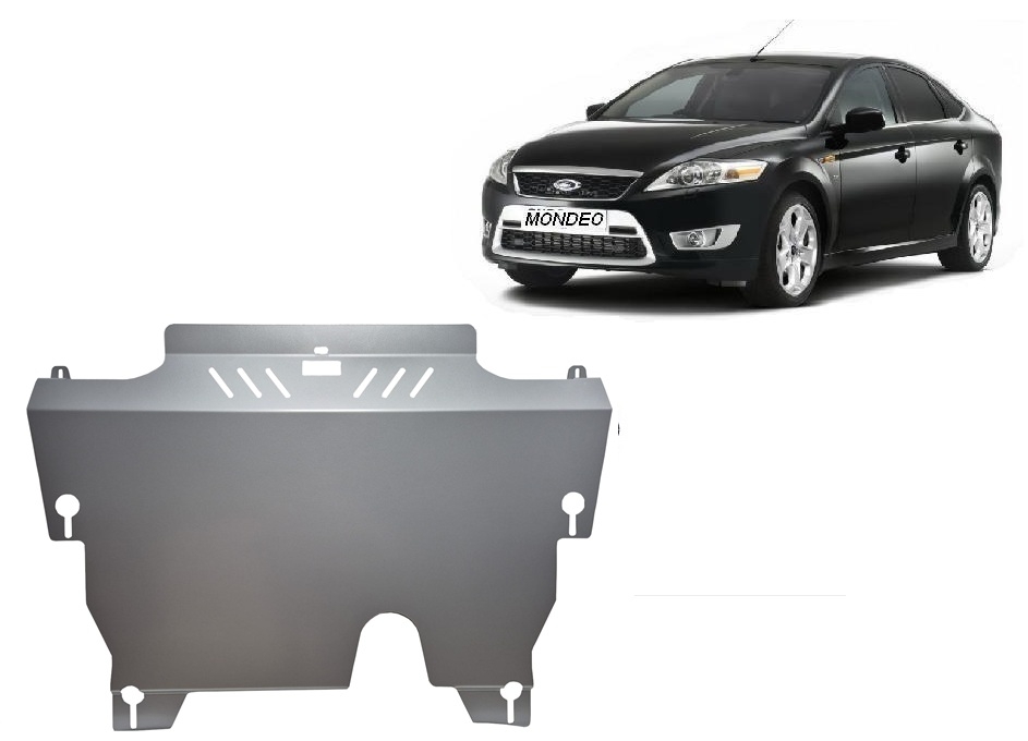 Hasplåt Aluminium Motor+ | Ford Mondeo 4 (2007-2015) - 2