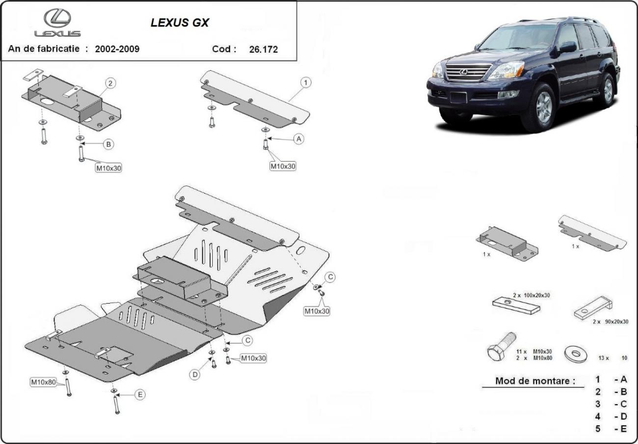 Bundplade Aluminium Motor+ | Lexus GX (2002-2009) - 3