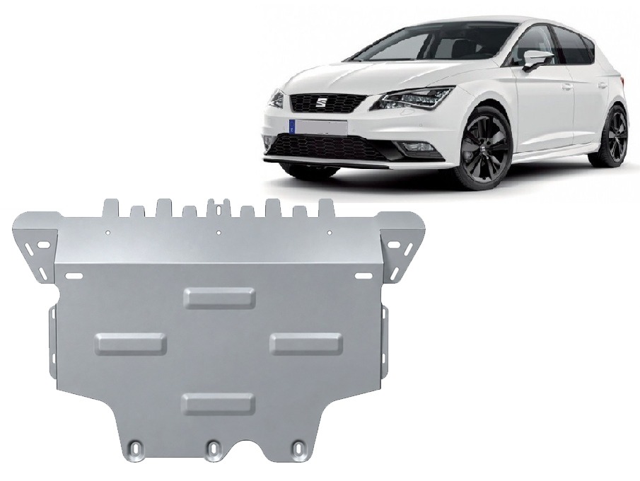 Protezione inferiore in alluminio Motore+ | Sedile Leon Mk3 5F (2012-2021) - 2