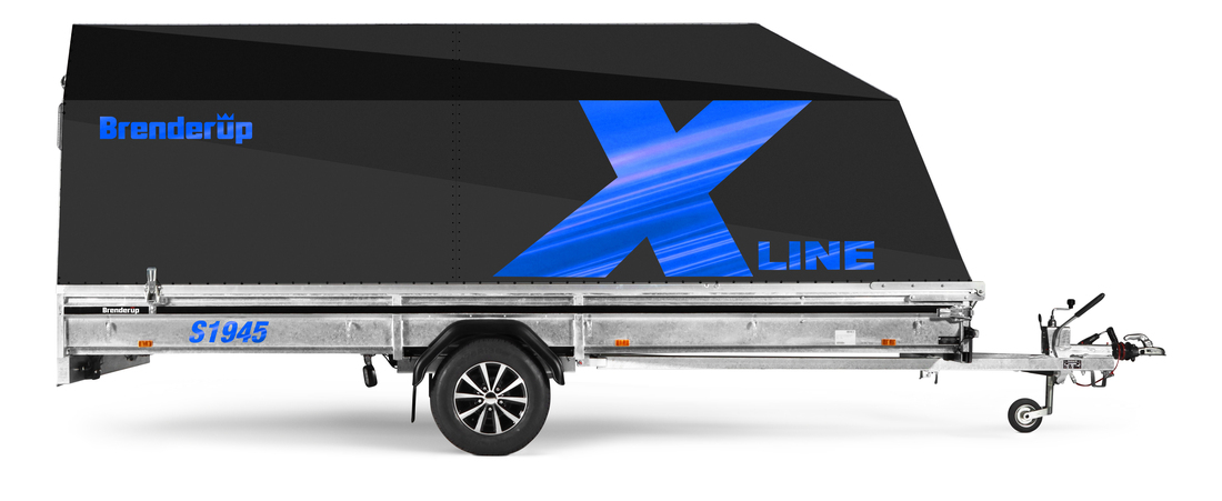 Brenderup Snöskotersläp X-line Svart Shadow Drift Inline 450L 1240 kg - 4