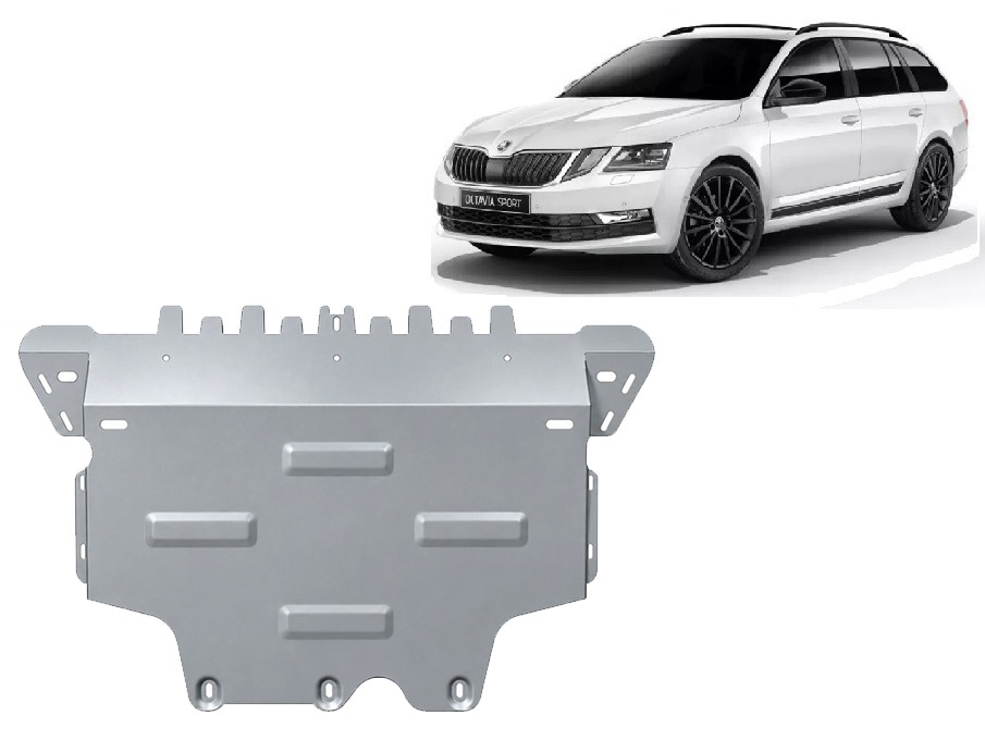 Skid plate Aluminium Engine+ | Skoda Octavia 3 (2012-2020) - 2