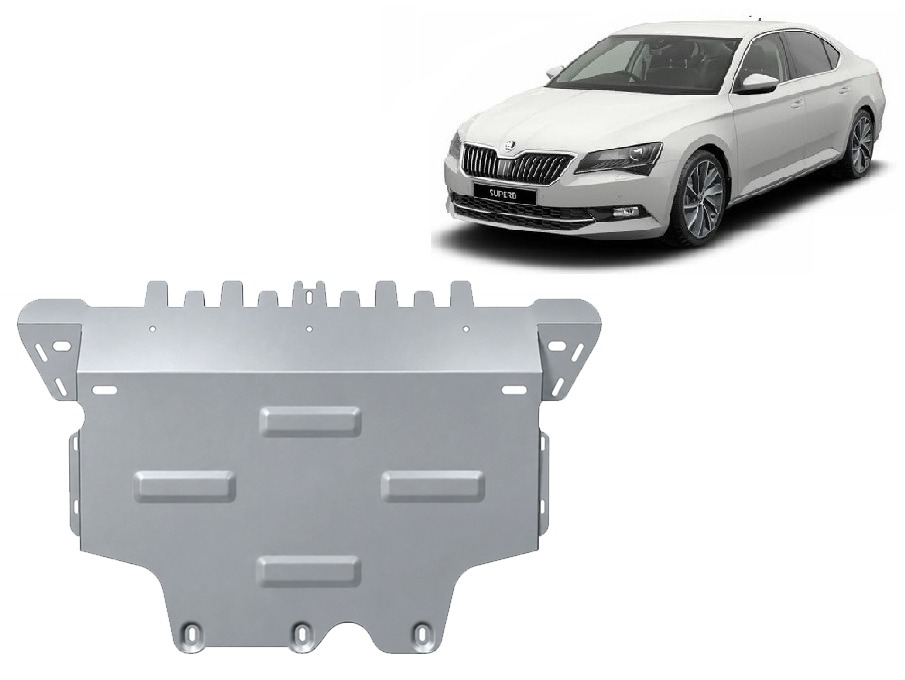 Aluminium-Unterfahrschutz Motor+ | Skoda Superb III (2015-2026) - 2