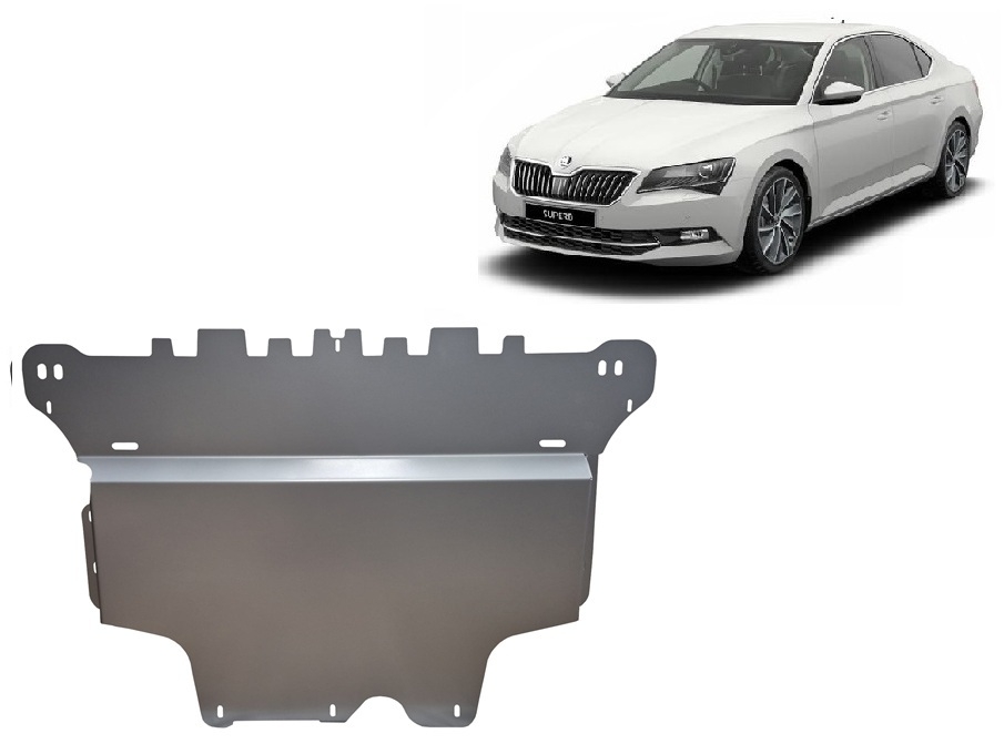Bundplade Aluminium Motor+ | Skoda Superb III (2015-2026) - 2