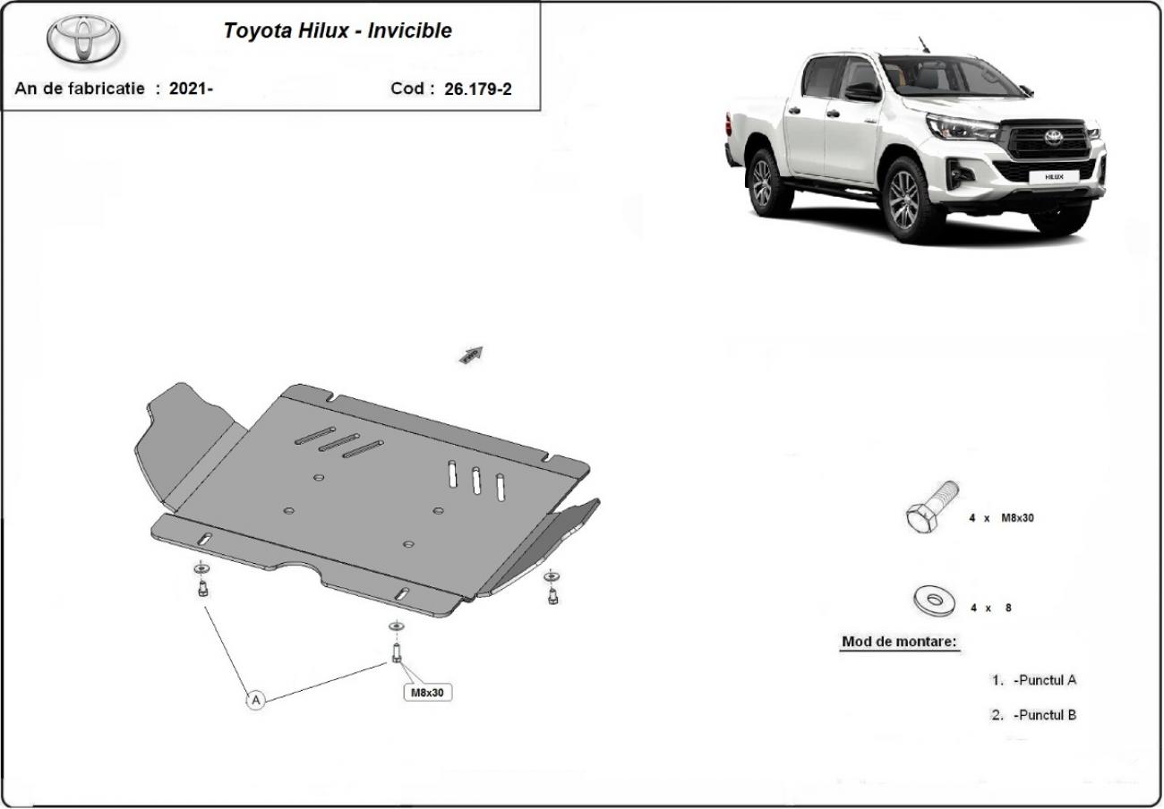 Pohjapanssari Alumiini Moottori | Toyota Hilux Invincible (2021-2026) - 3