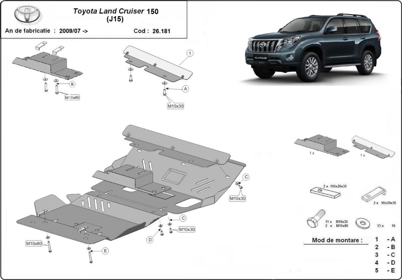 Bundplade Aluminium Motor+ | Toyota Land Cruiser 150 (2009-2023) - 3