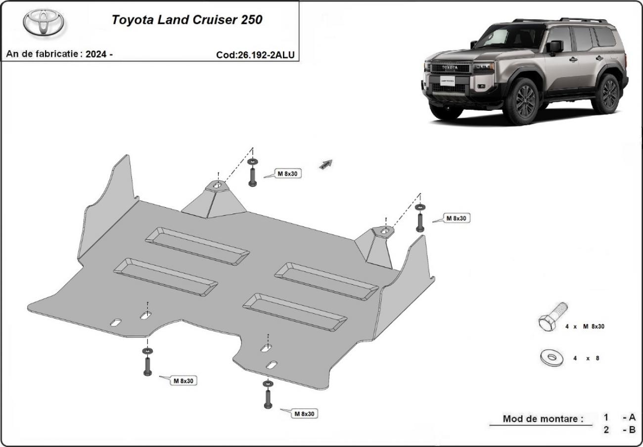 Skid plate Aluminium Engine | Toyota Land Cruiser 250 (2024-2026) - 3
