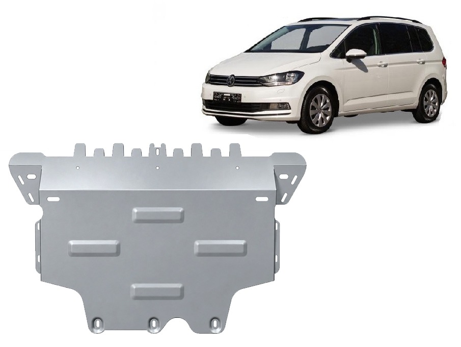 Protector inferior de aluminio Motor+ | VW Touran (2015-2026) - 2