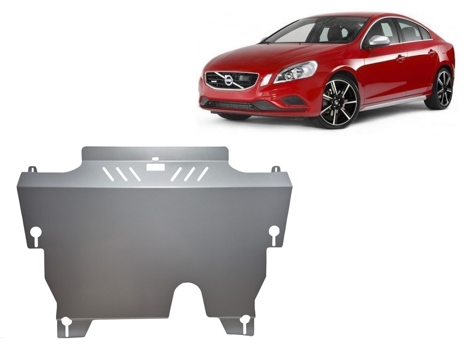 Hasplåt Aluminium Motor+ | Volvo S60 (2010-2018) - 2