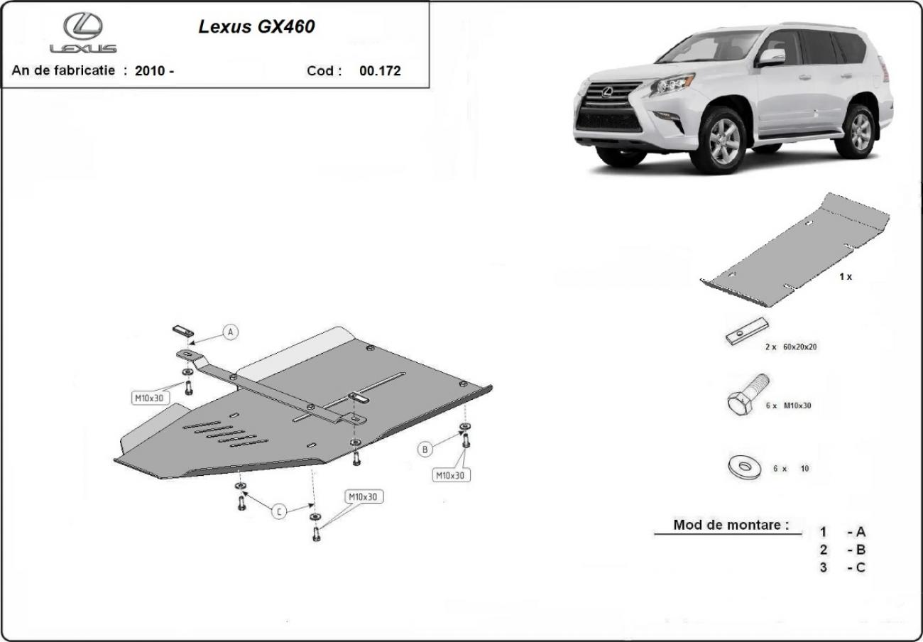 Skid plate Aluminium Gearbox | Lexus GX460 (2010-2026) - 3