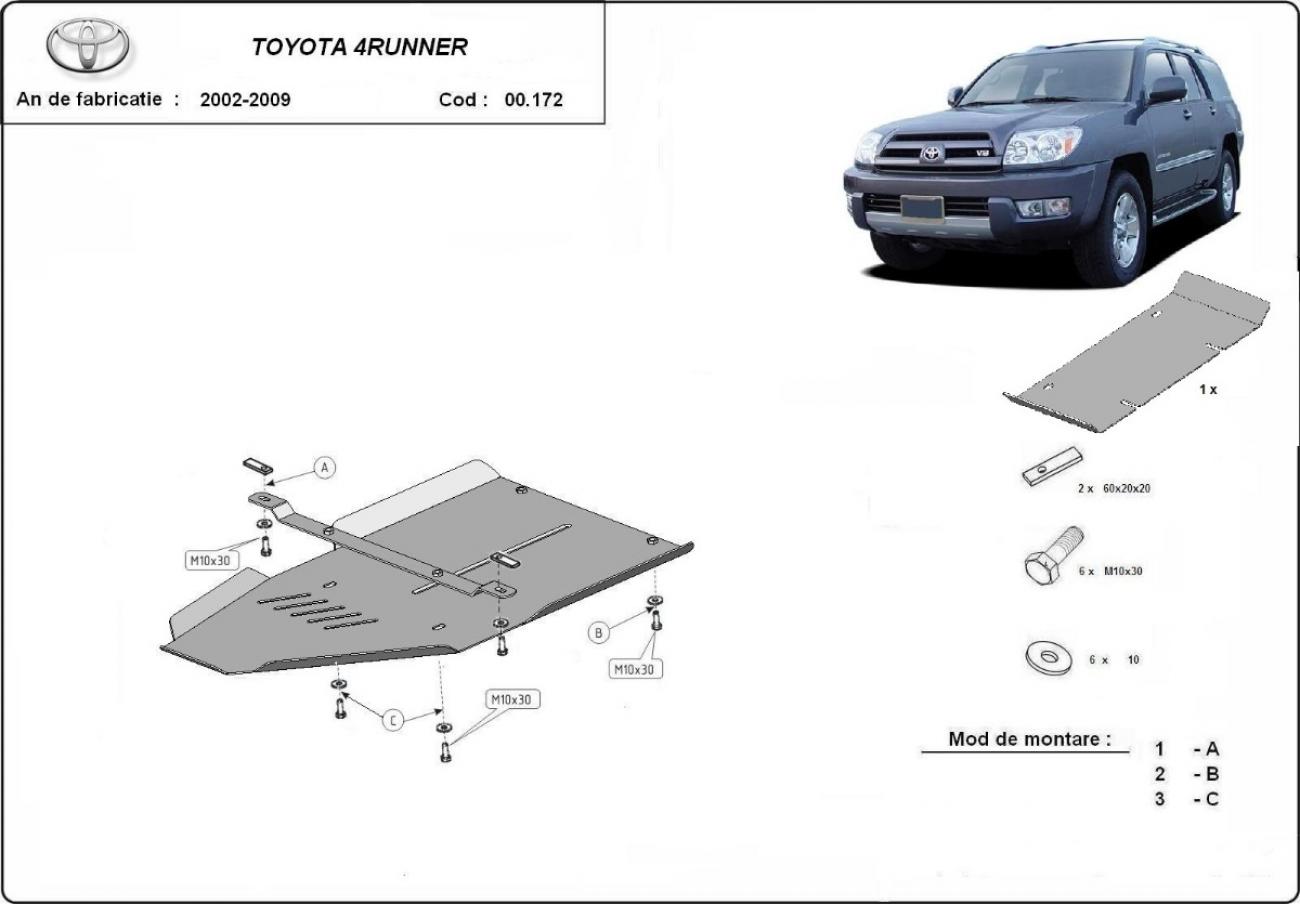 Skid plate Aluminium Gearbox | Toyota 4Runner (2002-2009) - 3