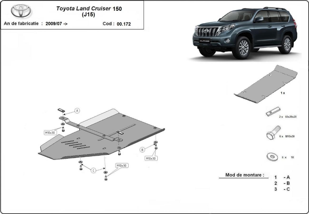 Skid plate Aluminium Gearbox | Toyota Land Cruiser 150 (2009-2023) - 3