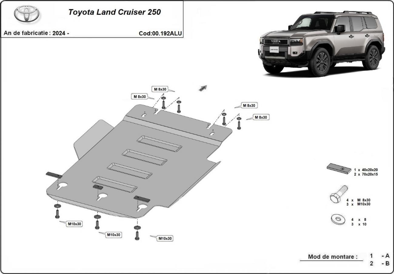 Pohjapanssari Aluminium Vaihteisto | Toyota Land Cruiser 250 (2024-2026) - 3