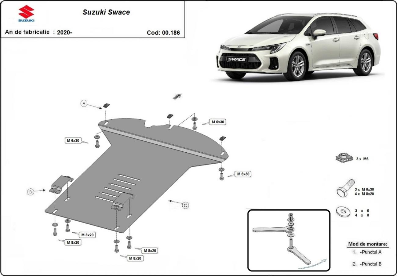 Bundplade Stål Katalysator | Suzuki Swace (2020-2026) - 3