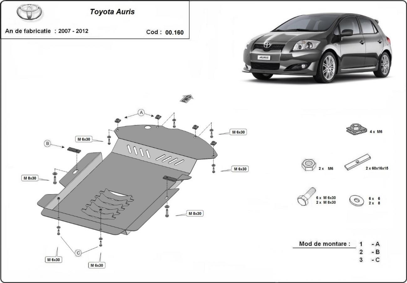 Skid plate Steel Catalytic converter | Toyota Auris (2007-2012) - 3