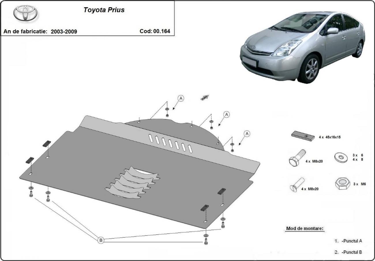 Bundplade Stål Katalysator | Toyota Prius (2003-2009) - 3