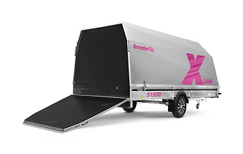 Brenderup Snöskotersläp X-line Silver Aurora Pulse Inline 380L 1240 kg