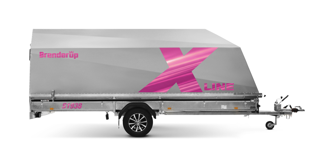 Brenderup Snöskotersläp X-line Silver Aurora Pulse Inline 380L 1240 kg - 4