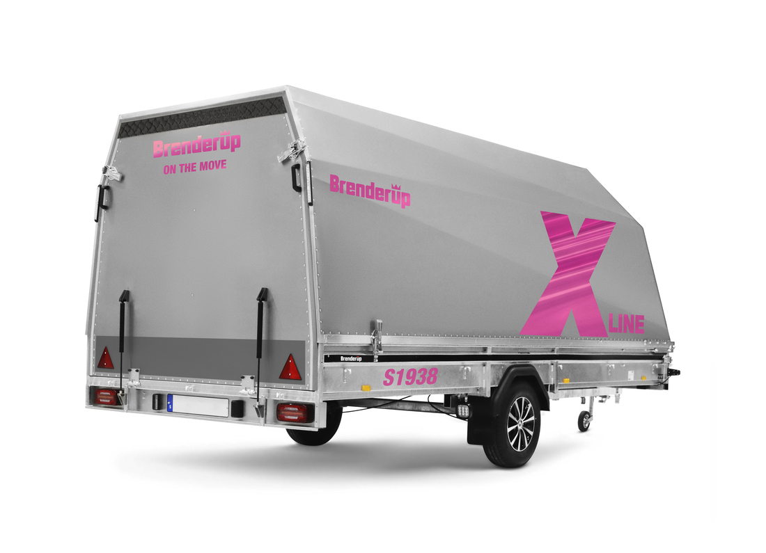 Brenderup Snöskotersläp X-line Silver Aurora Pulse Inline 380L 1240 kg - 5