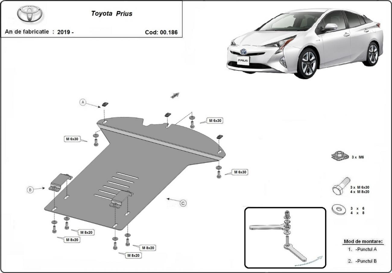 Skid plate Steel Catalytic converter | Toyota Prius (2016-2022) - 3