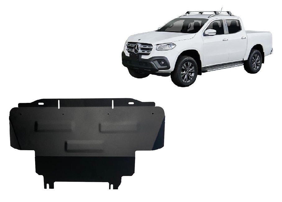 Protezione inferiore radiatore in acciaio | Mercedes X-Class W470 (2017-2020) - 2