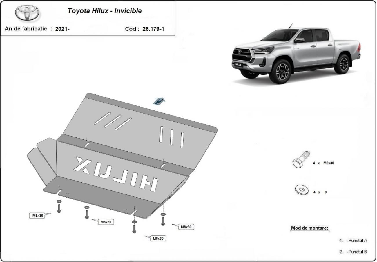 Skid plate Steel Radiator | Toyota Hilux Invincible (2021-2026) - 3