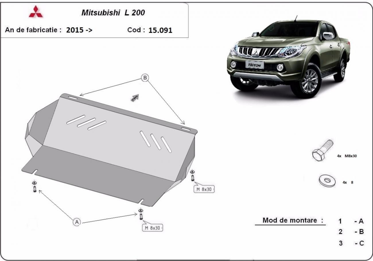Pohjapanssari Teräs Radiatori | Mitsubishi L200 (2015-2026) - 3