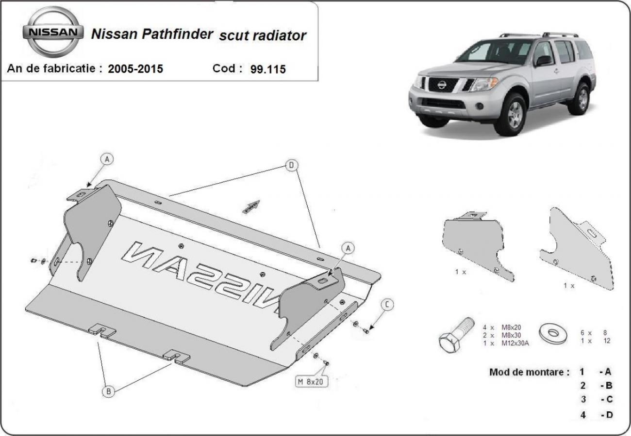 Bundplade Stål Radiator | Nissan Pathfinder (2005-2015) - 3