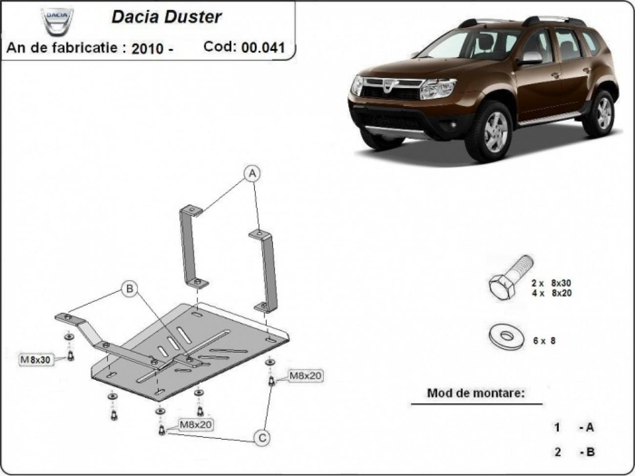 Skid plate Steel Differential | Dacia Duster (2010-2013) - 3
