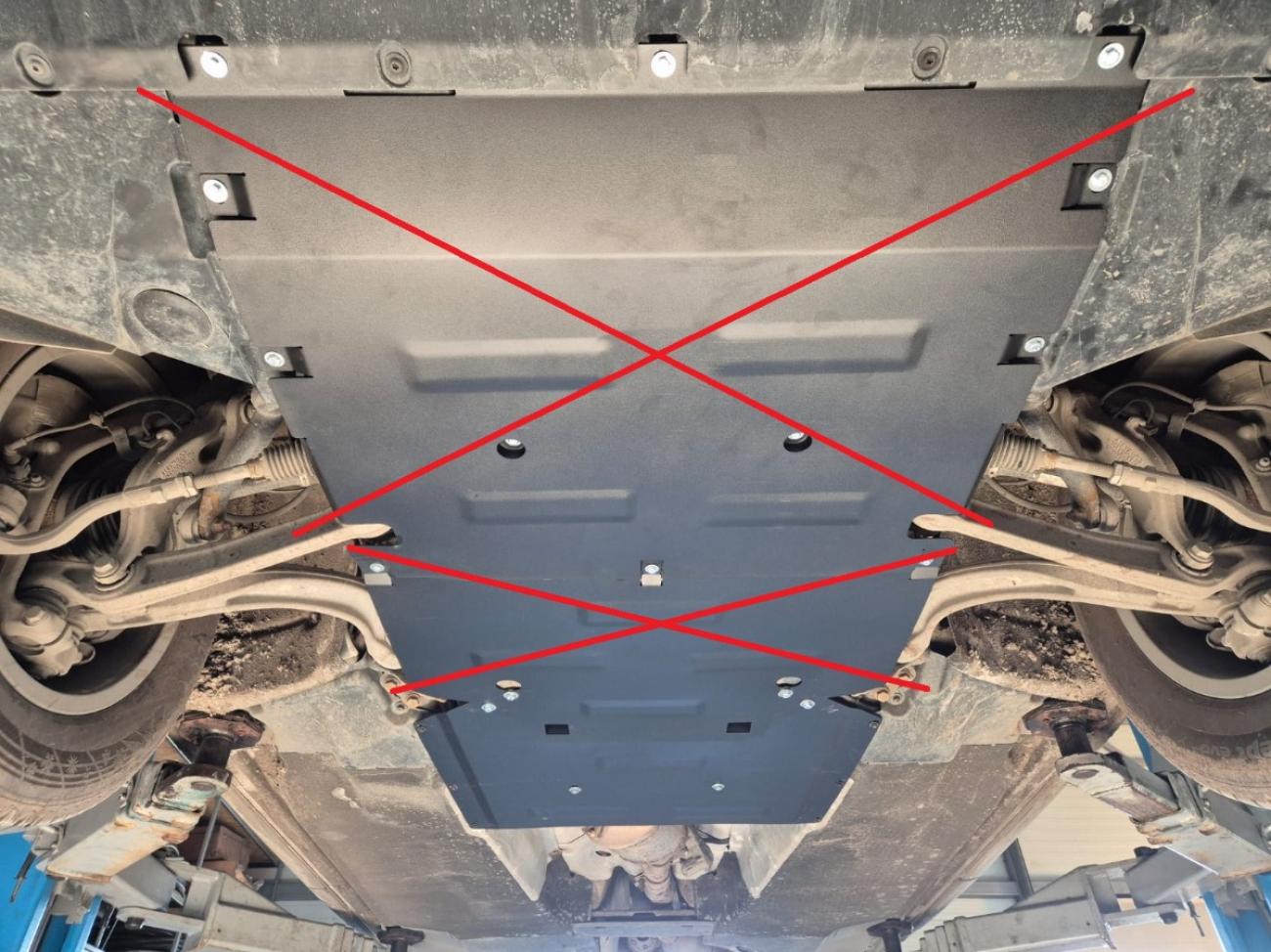 Skid plate Steel Transfer case | Audi Q5 (2017-2025) - 7
