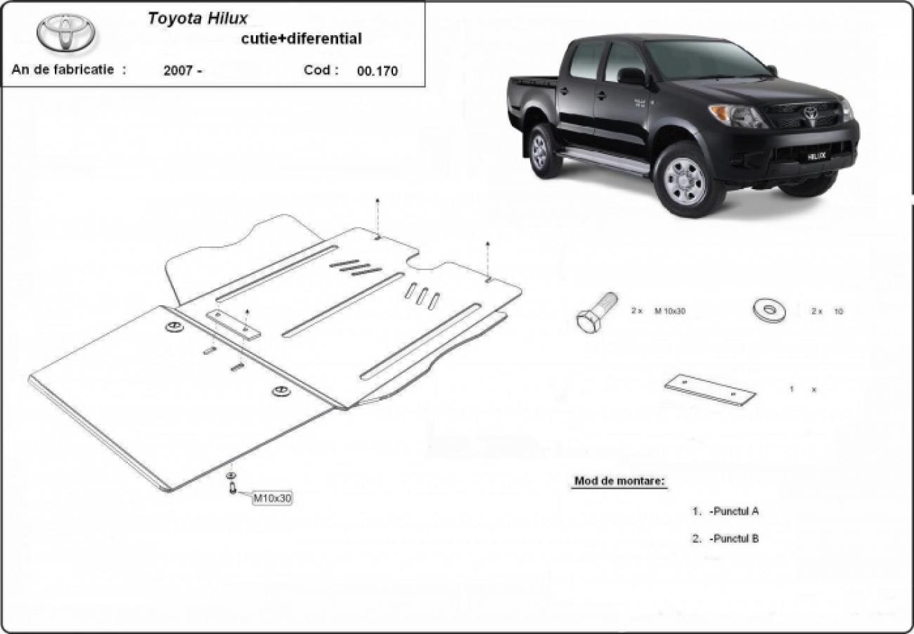 Hasplåt Stål Växellåda | Toyota Hilux (2004-2015) - 3